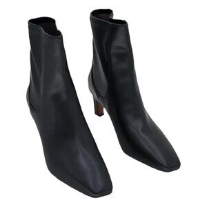 Franco Sarto Tarrin Square Toe Short Zip Boots Black US 10M EU 41